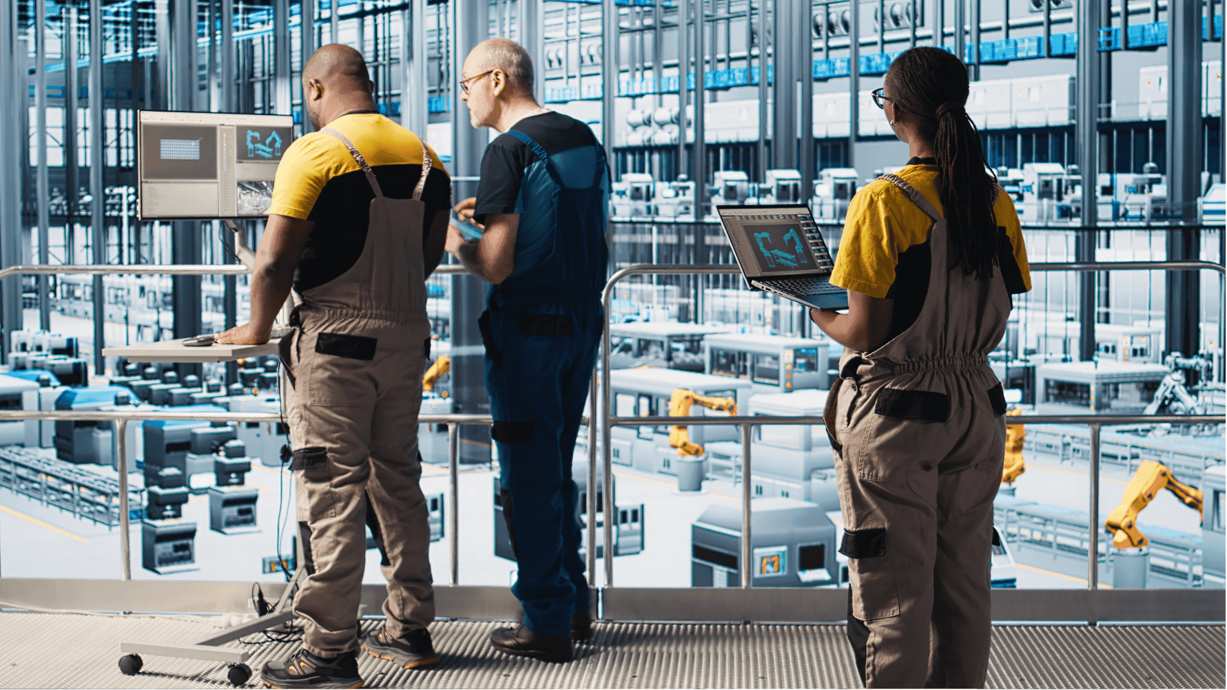 Industry & logistics · Production sites, warehouses, loading ramps, access roads.
