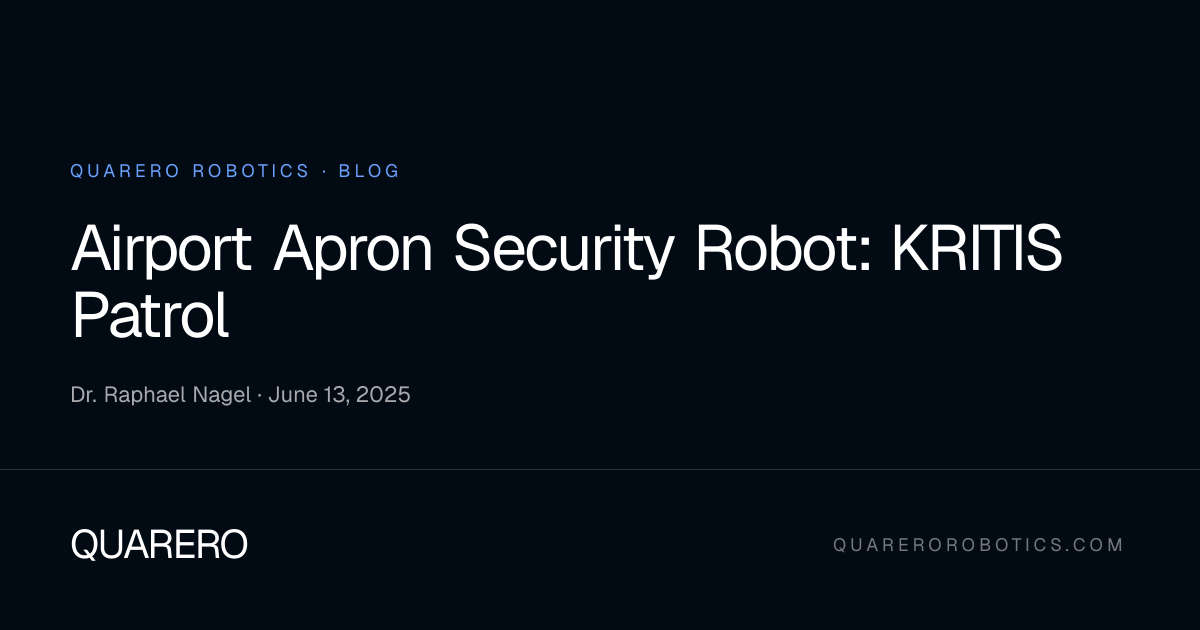 Airport Apron Security Robot: KRITIS Patrol